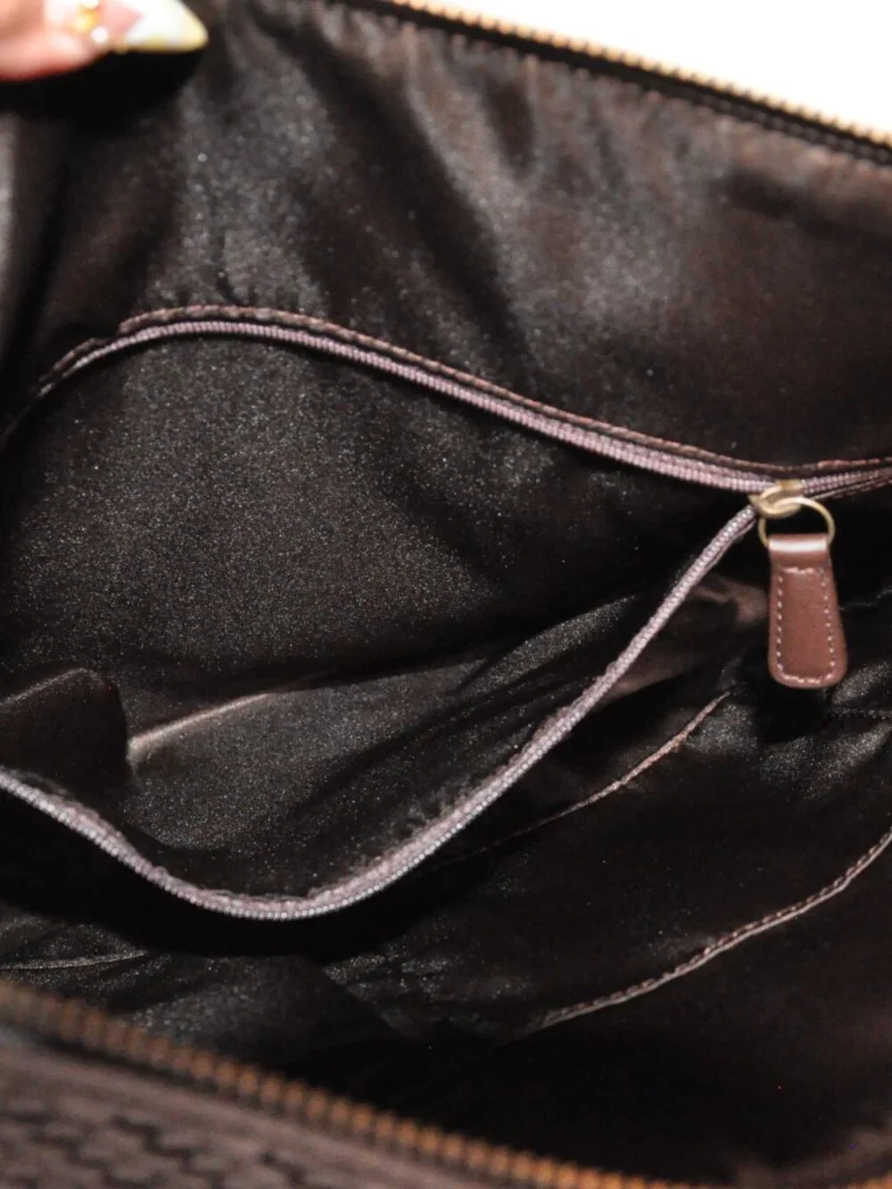 Coach F23048 Kristin Woven Leather Satchel Tan Brown Shoulder Bag